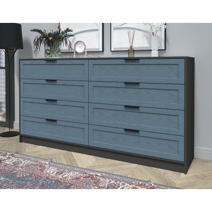 Kомод Тренд КТ-К197 (Антрацит ЛДСП/ Дуб лазурный ЛМДФ) Ш1965 В1020 Г451 Kомод Тренд КТ-К197 (Антрацит ЛДСП/ Дуб лазурный ЛМДФ) Ш1965 В1020 Г451